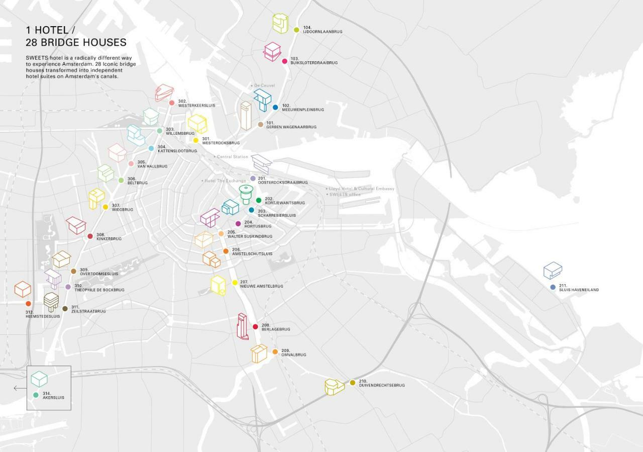 Sweets - Kinkerbrug Leilighet Amsterdam Eksteriør bilde